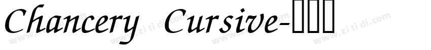 Chancery Cursive字体转换